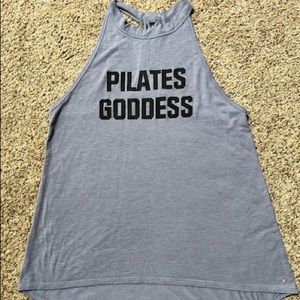 Club Pilates Goddess tank with logo. Size Large.